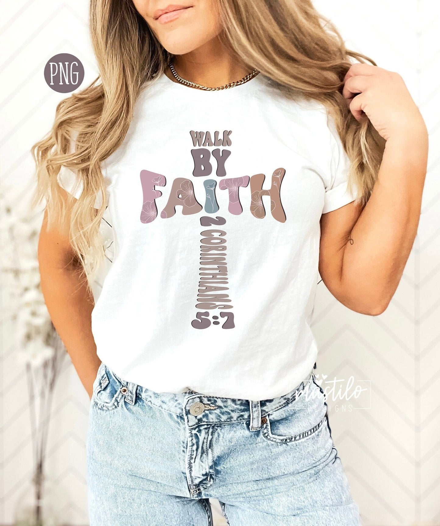 Walk by Faith Png, Christian Png, PNG Files For Sublimation