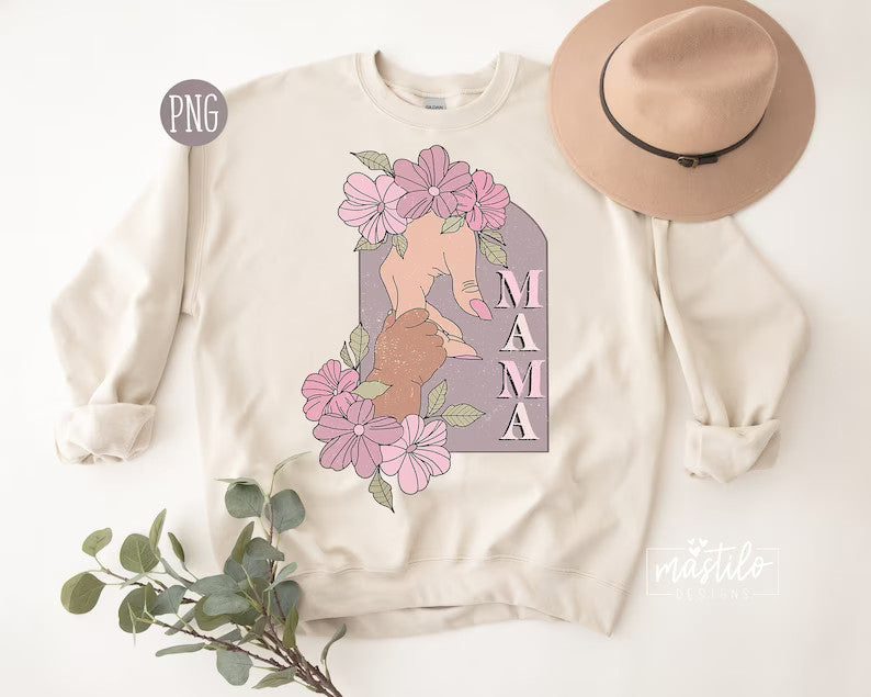 Retro Mama sublimation Design, Mama Boho Design, Retro Mama PNG