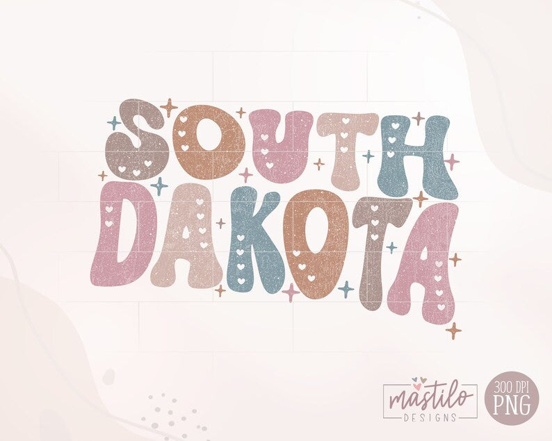 South Dakota Png, South Dakota State png, South Dakota Word Png