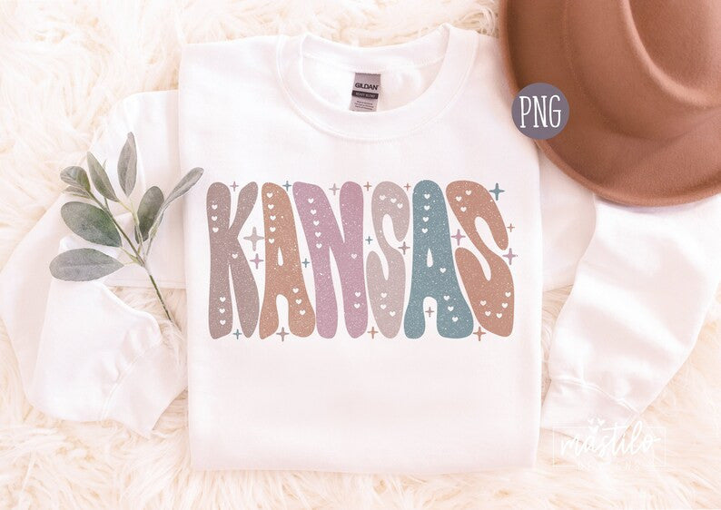 Kansas Png, Kansas State png, Kansas Word Png, Kansas Clipart