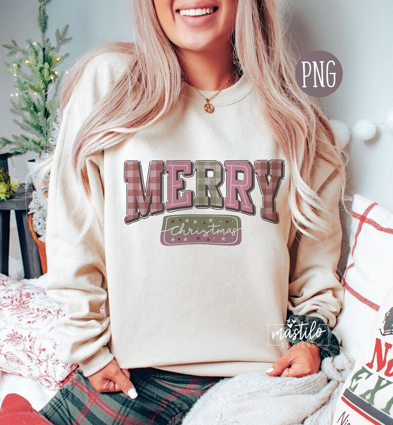 Merry Christmas Png, Retro Christmas, Christmas PNG for Shirt