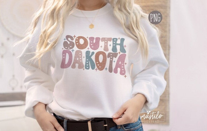 South Dakota Png, South Dakota State png, South Dakota Word Png