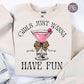 Girl's Trip 2025 png, Girl's Weekend 2025 Png, Girls Just Wanna Have Fun Png, Besties Trip png, Girls' trip t-shirt design, Sublimation Png