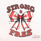 Coquette Canadian Girl png, Coquette Bows png, Canada Day sublimation, Canada Png, Strong and Free, Canadian Flag sublimation Designs