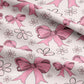 Coquette Girly seamless pattern, Trendy Bows Seamless Pattern, Girly pattern