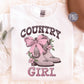 Country Girl Png, Western Cowgirl Boots png, Coquette png, Pink Bow, Aesthetic Png