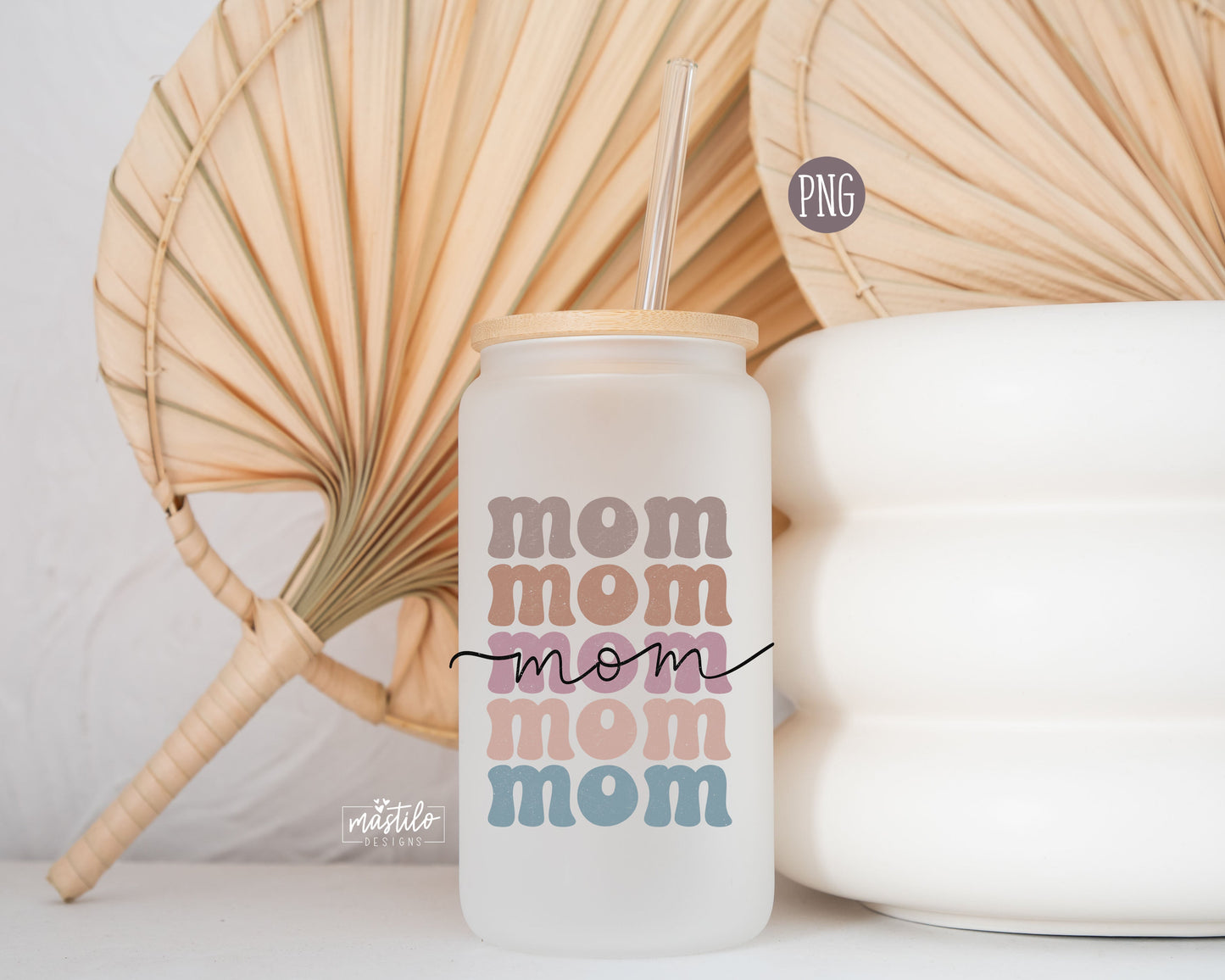 Mom Boho Distressed Stacked png, Sublimation designs, Mom Sublimation PNG