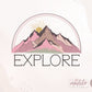 Explore Sublimation Design, Explore Png, Summer Png, Vintage Sublimation, Hippie Sublimation