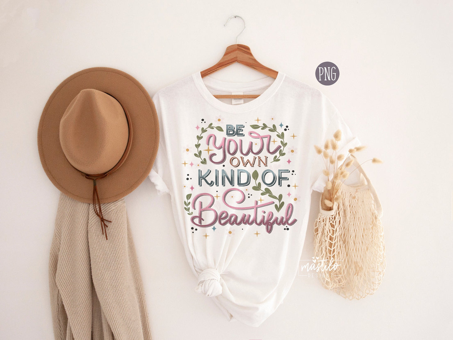 Be Your Own Kind of Beautiful png, Sublimation downloads, Hand lettered Png