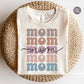 Mom Boho Distressed Stacked png, Sublimation designs, Mom Sublimation PNG