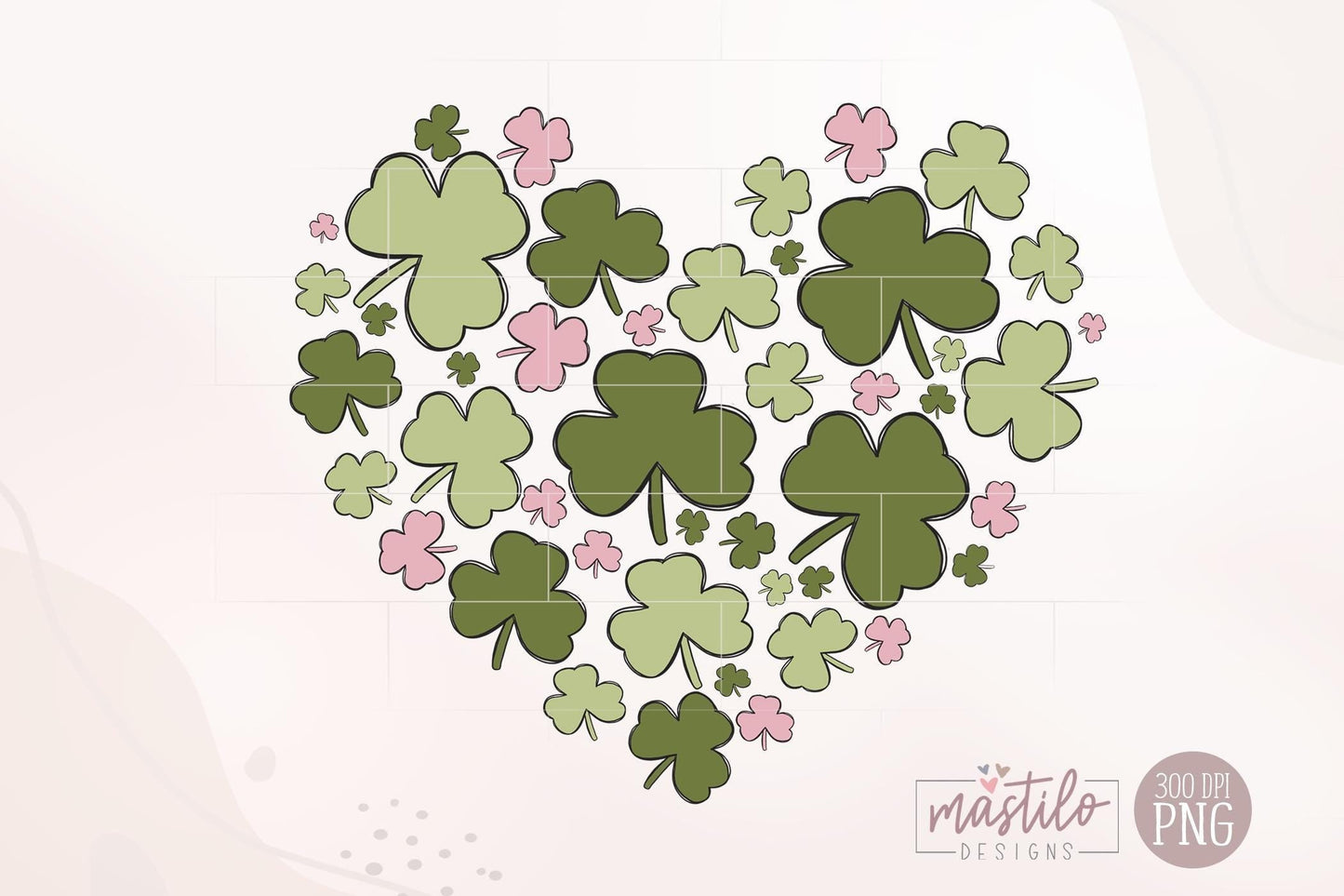 Shamrock Heart Png, Shamrock Png, St Patrick's Day Png, Png St Patty's Vibes Png, Glass Jar png Design, Tshirt Design, DTF Design, UVDTF