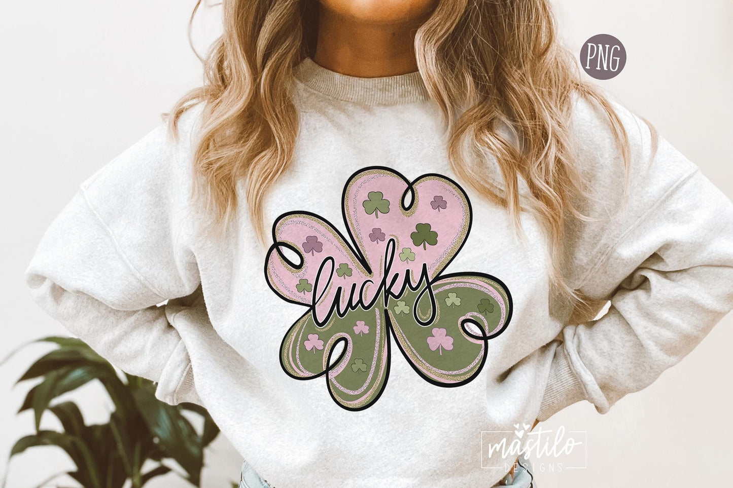St. Patrick's Day PNG, Shamrock png lucky sublimation, st patty Clipart, love Shamrock png, Shamrock digital file, Tshirt Design, DTF Design