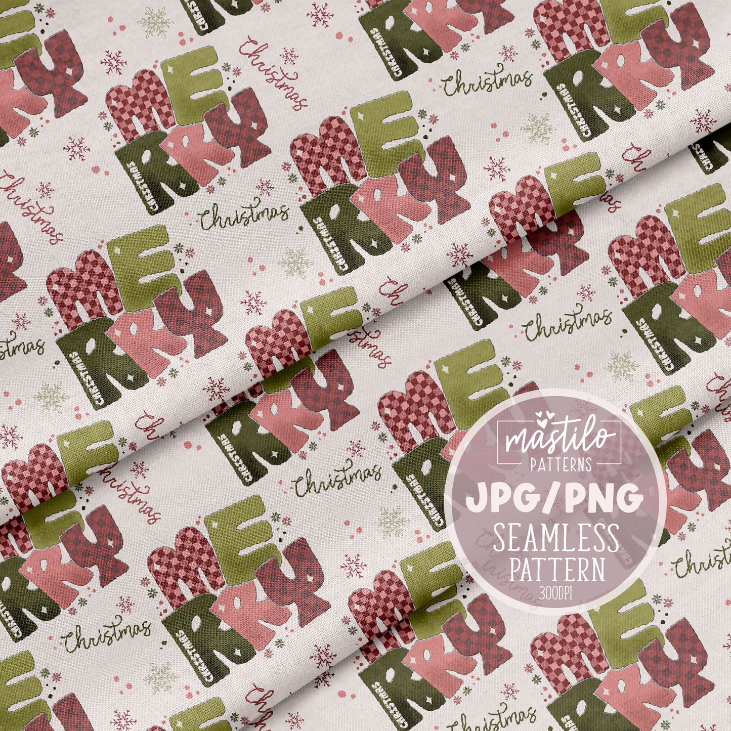 Merry Christmas Seamless Pattern, Christmas pattern, Seamless Pattern, Christmas Seamless Pattern