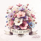 Full Of Hope, Floral Mama PNG Design, Hopeful Mama, Sublimation Bible Verse, Infertility PNG