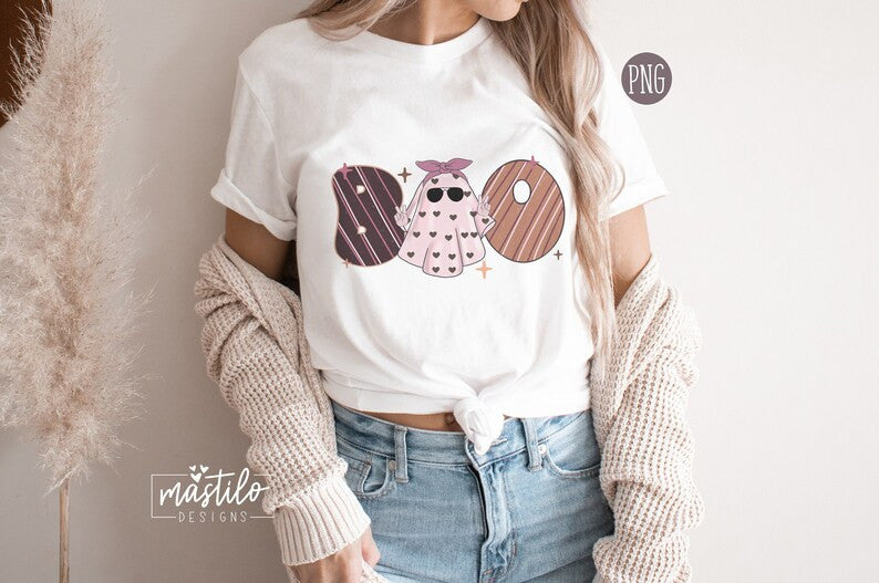 Boo Png, Groovy Halloween Png, Boo Png Ghost, Groovy Ghost Png