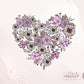 Boho Floral Heart Png