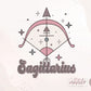 Sagittarius Zodiac, Retro Sublimations, Celestial Png, Zodiac Sign Png