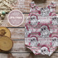 Groovy Santa Seamless Pattern, Retro Vintage Santa Claus Christmas