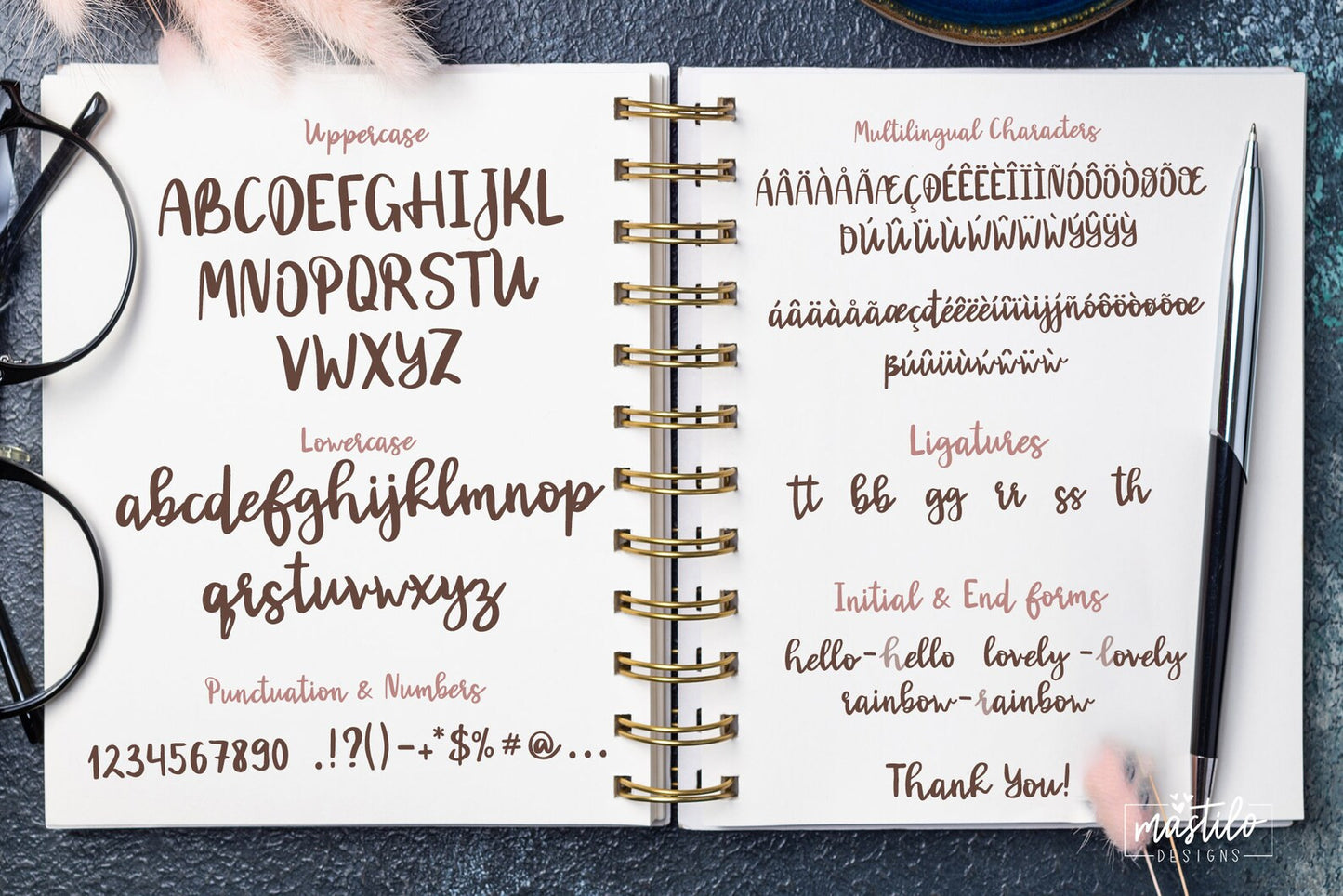 Sightlight - Cursive Font, Handwritten Script Font, Procreate Font, Bouncy Font