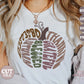 Thankful Grateful Blessed Groovy SVG, Retro Fall SVG, Groovy Word Art Svg
