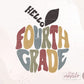 Fourth Grade T-shirt Png, Retro Back To School Png, Back to School Sublimation D