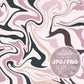 Psychedelic Marble Swirls Geometric Pattern, Liquid Marble Seamless Pattern