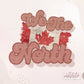 We The North Png, Canada Day Png, Distressed Flag, Vintage Canada png