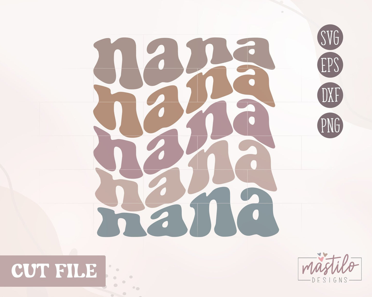 Nana SVG, Grandma SVG, Retro Svg, Groovy Svg, Mother's Day Svg