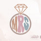 Mrs Png, Mrs Retro Png, Mrs Sublimation Designs, Wedding Png