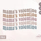 Mama's Valentine SVG, Mama Mini SVG, Wavy text Svg, Groovy Svg, Mother's Day Svg