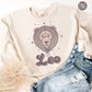 Leo Zodiac, Retro Sublimations, Celestial Png
