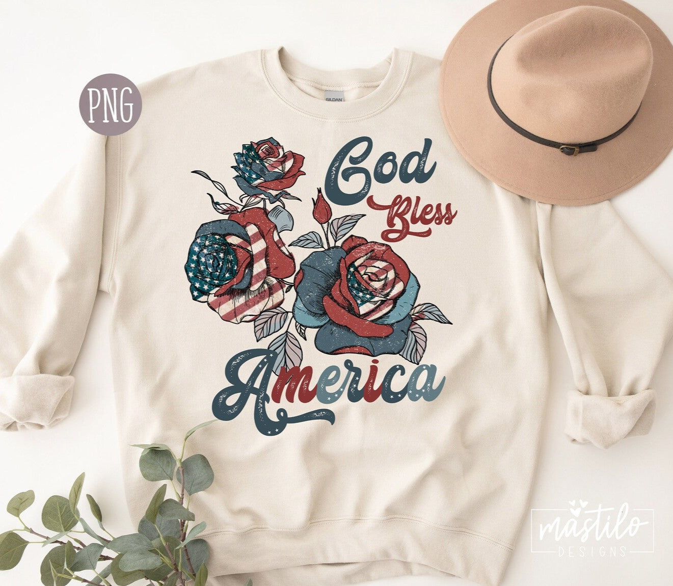 America Sublimation Design, God Bless America Png, Independence Day