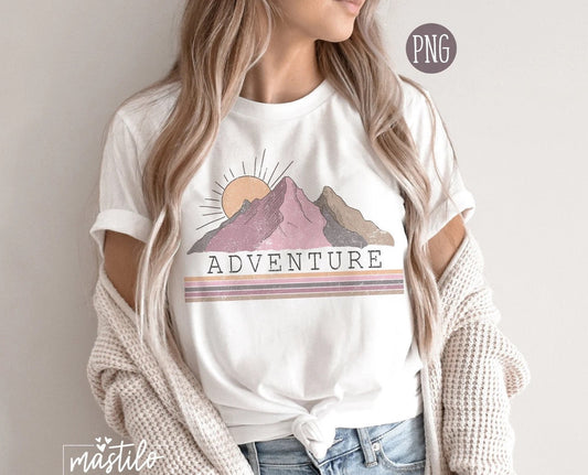 Vintage Adventure Png, Adventure Sublimation Design