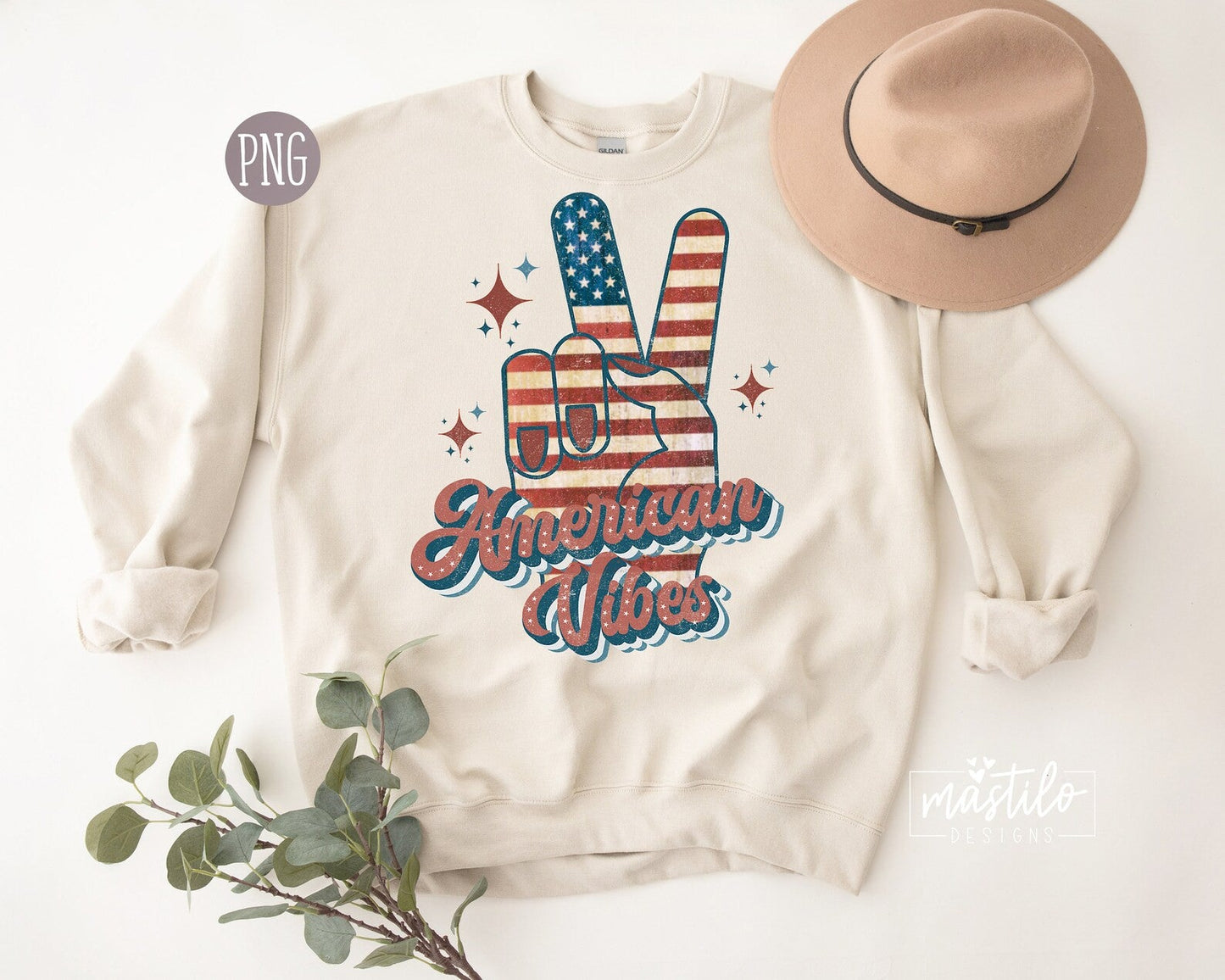 American Vibes Png, Patriotic Sublimation Png, American Vibes Sublimation Design