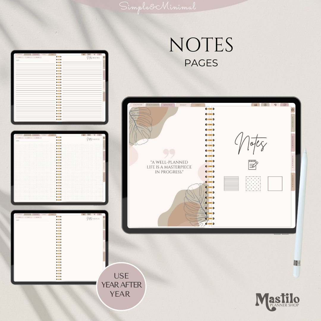 PLR Digital Planner, Editable Canva Planner Template, Hyperlinked PLR