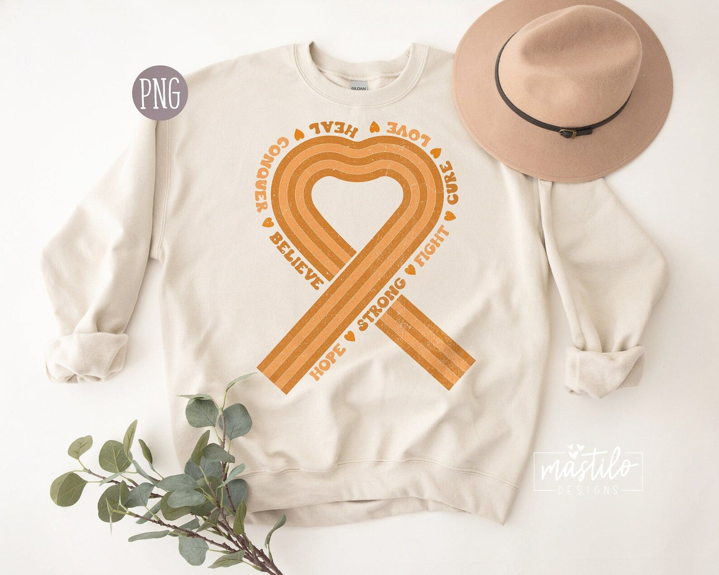 Awareness, Orange Ribbon, Leukemia Awareness Png, Awareness Sublimation