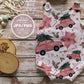 Boho Vintage Truck Christmas Seamless Pattern, Boho Christmas Pattern