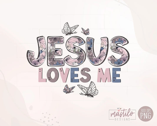 Jesus Loves Me Png, Retro Jesus Png, God Sublimation Designs Downloads