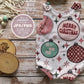 Retro Christmas Ornaments Seamless Pattern, Christmas Sublimation Pattern