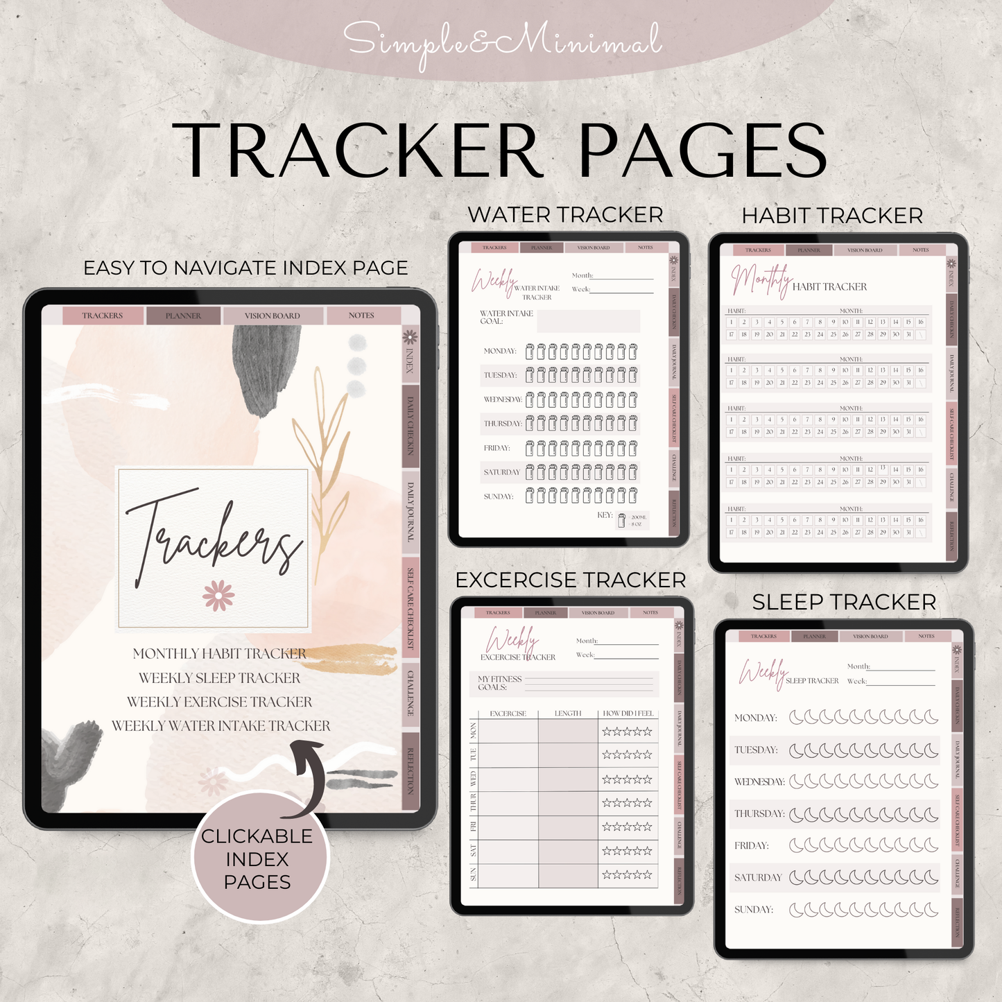 Self Care Planner, Digital Journal, GoodNotes Planner