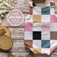 Summer Checkered Seamless Pattern, Retro Seamless Design, Trendy Checker
