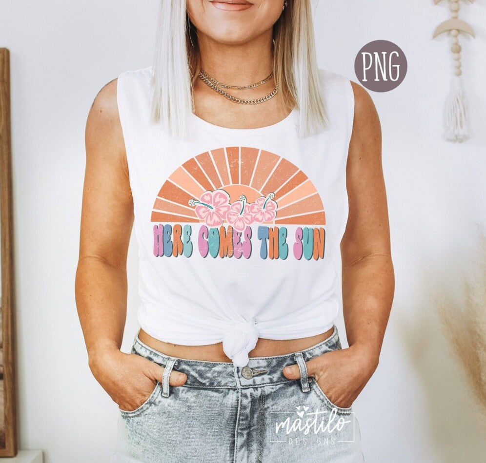 Here Comes The Sun png, Summer Sublimation downloads
