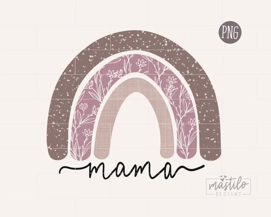 Boho Rainbow Mama PNG, Boho Rainbow Png, Mom Png