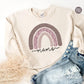 Boho Rainbow Mama PNG, Boho Rainbow Png, Mom Png