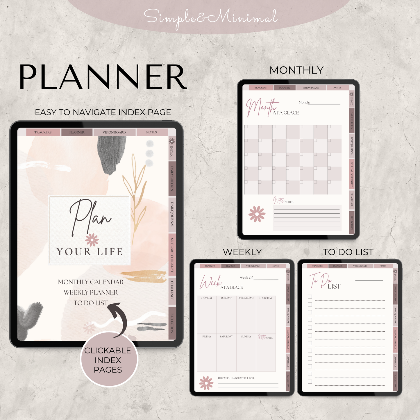 Self Care Planner, Digital Journal, GoodNotes Planner