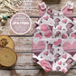 Retro Hearts Seamless Pattern, Groovy Valentine Hearts repeat pattern