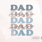 Best Dad Ever Png, Dad Distressed Stacked png, Sublimation designs