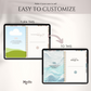 PLR Digital Planner, Editable Canva Planner Template, Hyperlinked PLR
