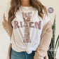 Easter Sublimation Designs, He Is Risen Cross PNG