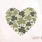 Shamrock Heart PNG, St. Patrick’s Day Clover Heart Png, Clover Leaf Png